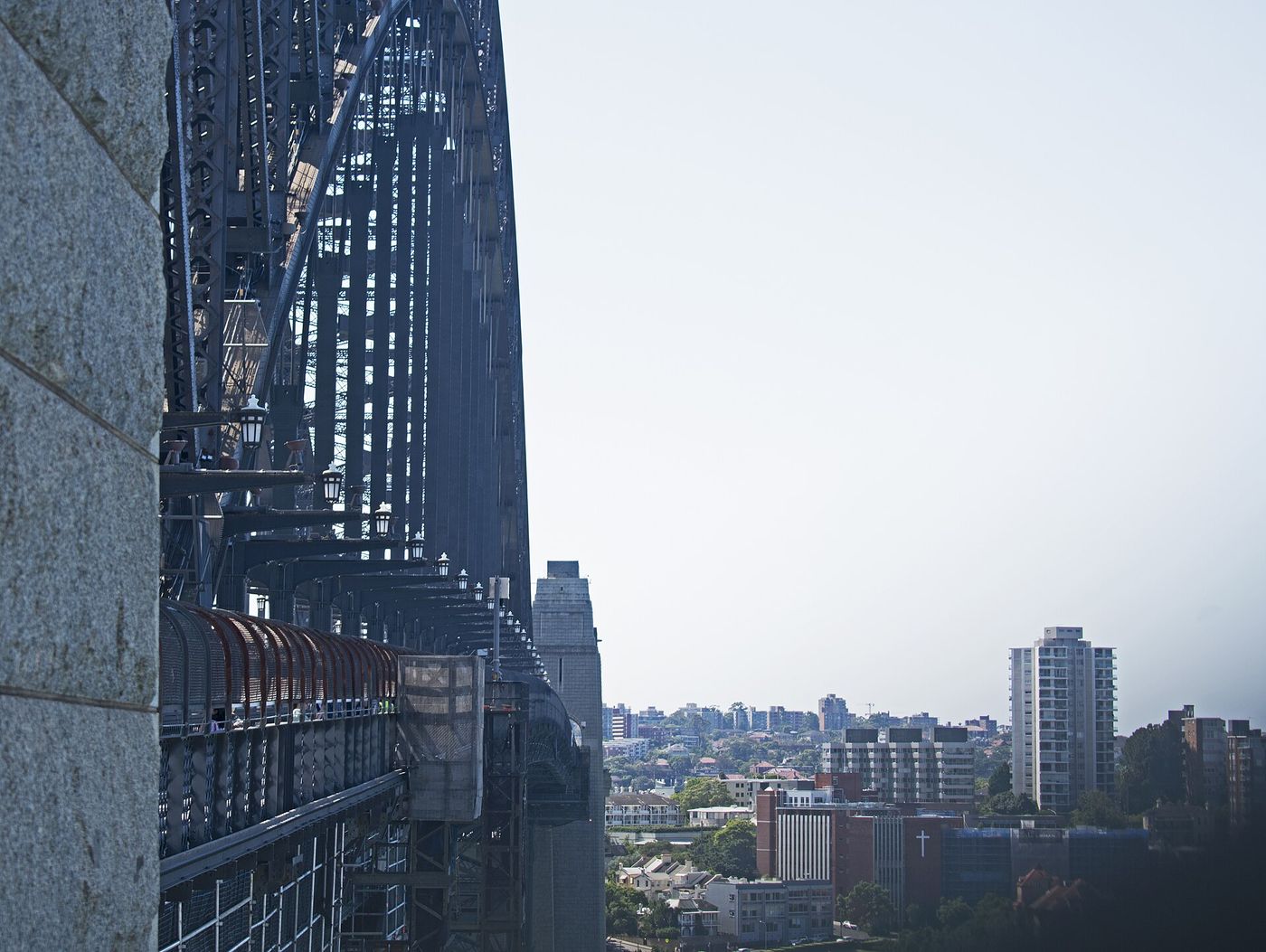 Harbour Bridge walkway on the route